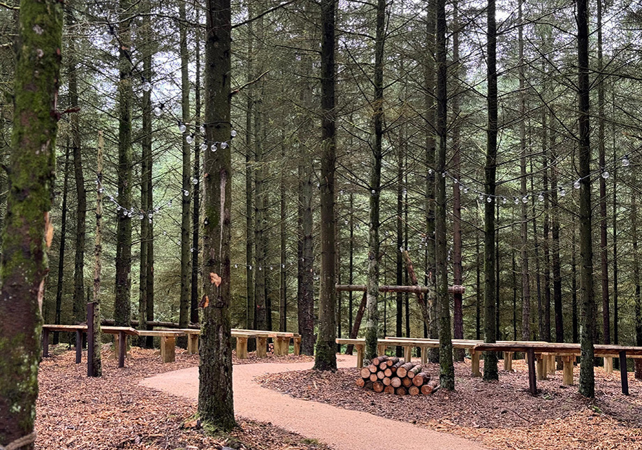 Woodland ceremony area